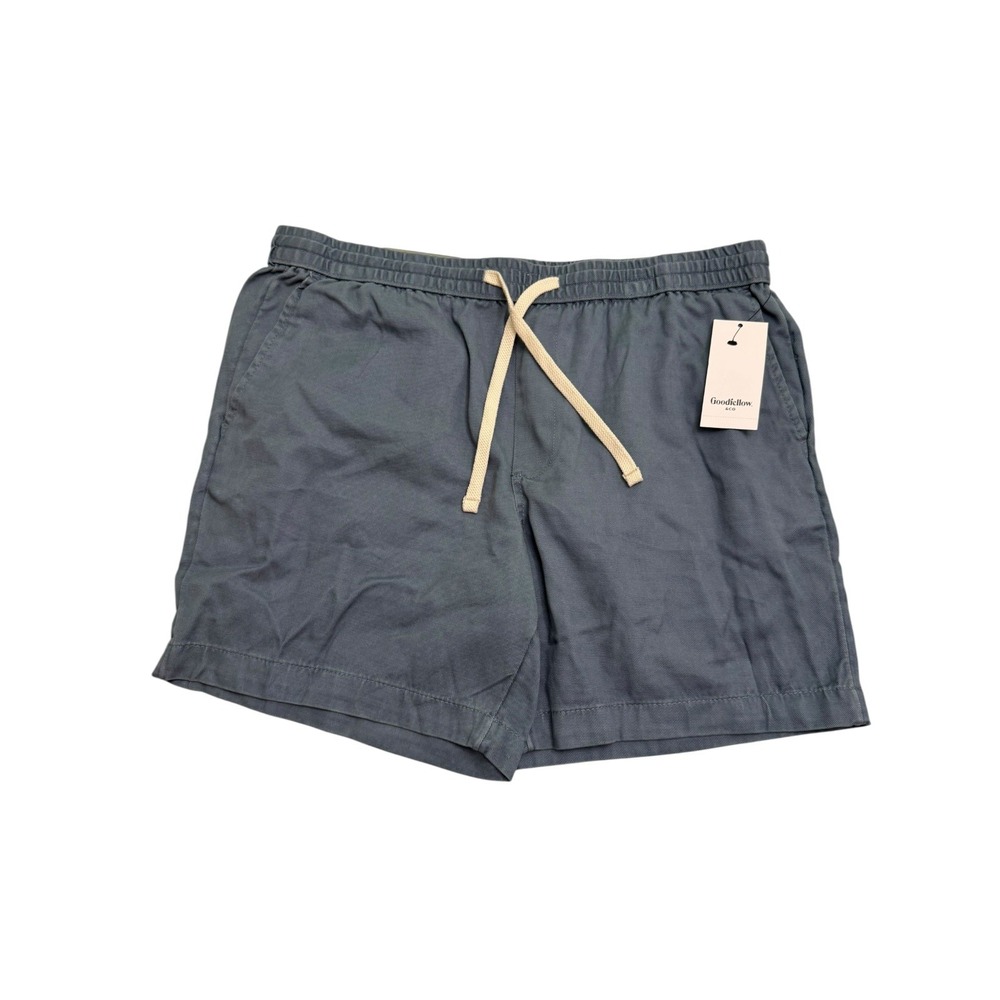 Goodfellow & Co Mens Vintage Pull-On Shorts Blue L 7in Inseam NWT 042204391